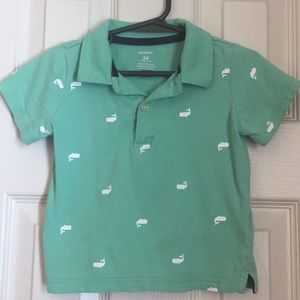Carters short sleeved collared shirt - 24mo